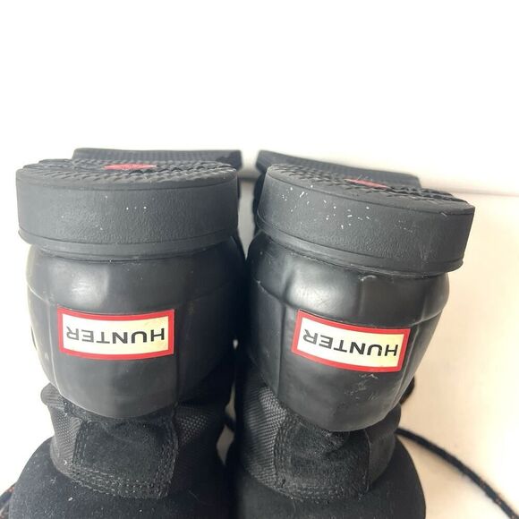 Hunter Boots Black Combat Military Lace Up Boot 6.5" Mens Sz 11 Synthetic/Rubber - Picture 7 of 12